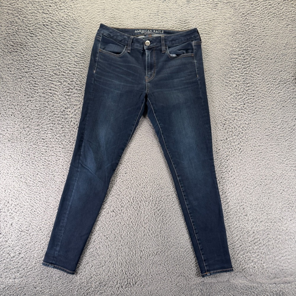 American Eagle Outfitters Jeans Women's 10 Blue Cotton Denim Jegging Stretch